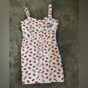 Juicy Couture Juicy Kiss Mini Sheath Dress Size Large NWT
